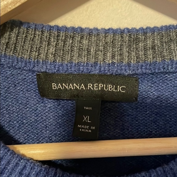 Banana Republic Men's Blue Sweater XL Tall - Picture 2 of 5